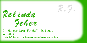 relinda feher business card